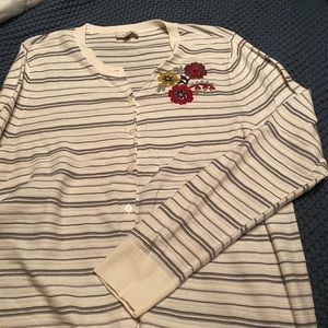 Loft stripped cardigan xl